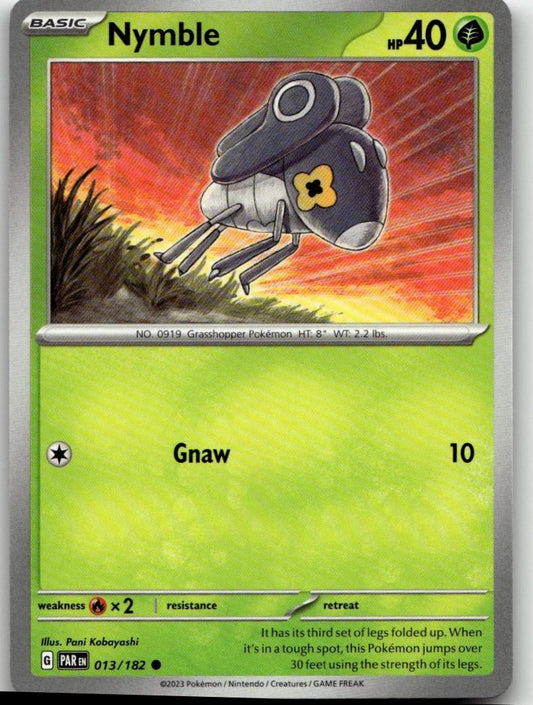 Pokémon SV04: Paradox Rift - Nymble #013/182 - ChronicCards