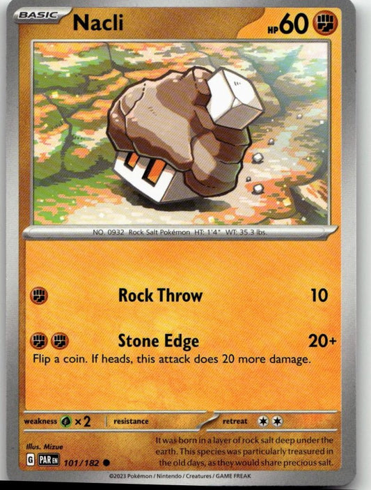 Pokémon SV04: Paradox Rift - Nacli #101/182 - ChronicCards