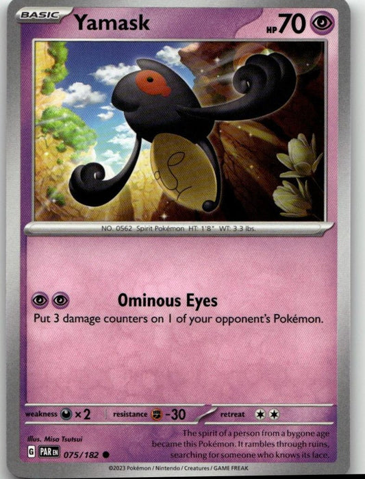 Pokémon SV04: Paradox Rift - Yamask #075/182 - ChronicCards