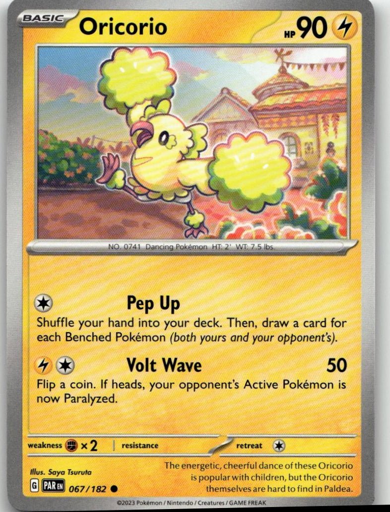Pokémon SV04: Paradox Rift - Oricorio #067/182 - ChronicCards