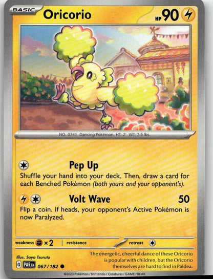 Pokémon SV04: Paradox Rift - Oricorio #067/182 - ChronicCards