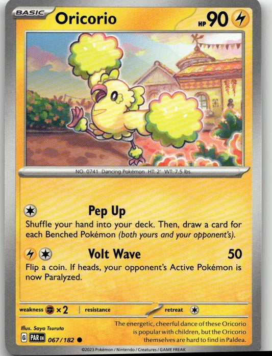 Pokémon SV04: Paradox Rift - Oricorio #067/182 - ChronicCards