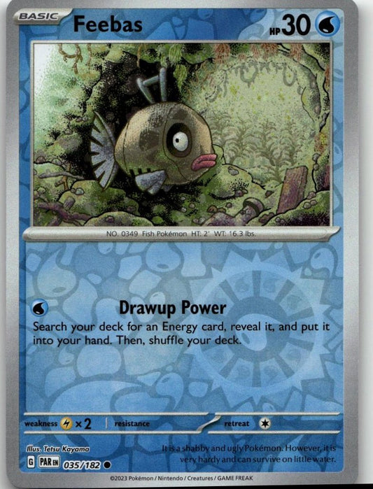 Pokémon SV04: Paradox Rift - Feebas #035/182 - ChronicCards