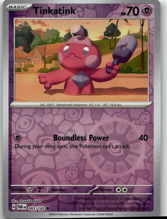 Pokémon SV04: Paradox Rift - Tinkatink #083/182 - ChronicCards