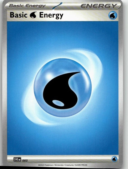 Pokémon SV01: Scarlet & Violet Base Set - Basic Water Energy #003 - ChronicCards