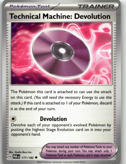 Pokémon SV04: Paradox Rift - Technical Machine: Devolution #177/182 - ChronicCards