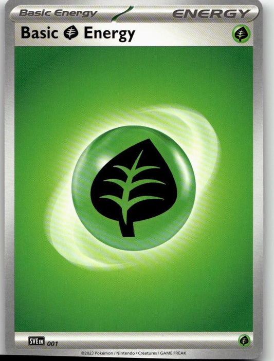 Pokémon SV01: Scarlet & Violet Base Set - Basic Grass Energy #001 - ChronicCards