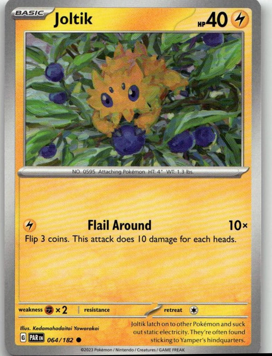 Pokémon SV04: Paradox Rift - Joltik #064/182 - ChronicCards