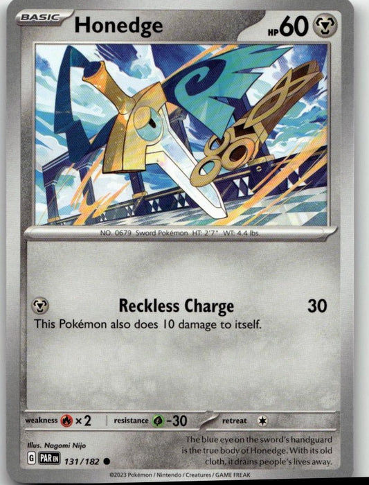Pokémon SV04: Paradox Rift - Honedge #131/182 - ChronicCards