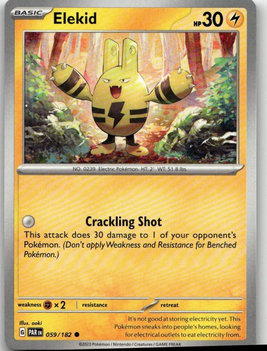Pokémon SV04: Paradox Rift - Elekid #059/182 - ChronicCards