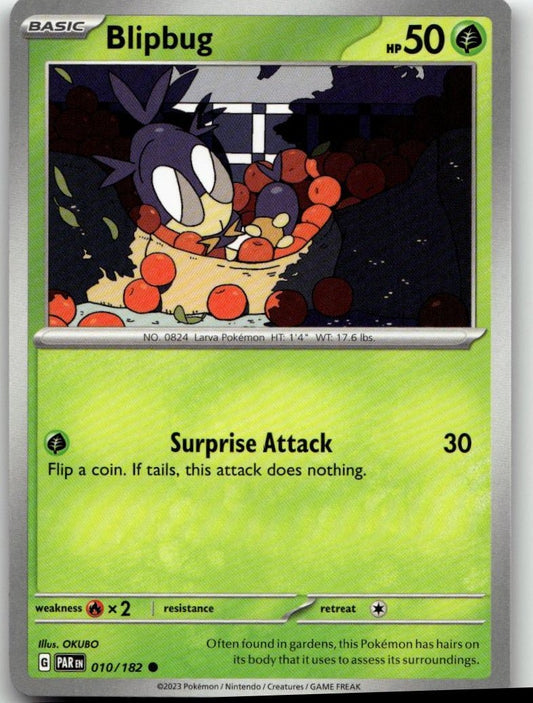 Pokémon SV04: Paradox Rift - Blipbug #010/182 - ChronicCards