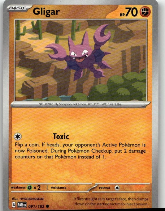 Pokémon SV04: Paradox Rift - Gligar #091/182 - ChronicCards