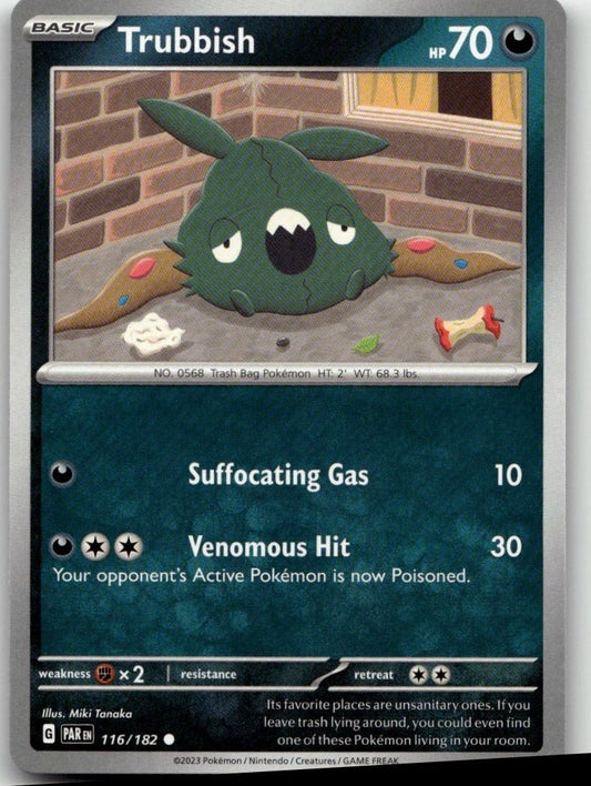 Pokémon SV04: Paradox Rift - Trubbish #116/182 - ChronicCards