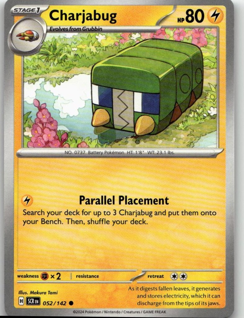 Pokémon SV07: Stellar Crown - Charjabug #052/142 - ChronicCards