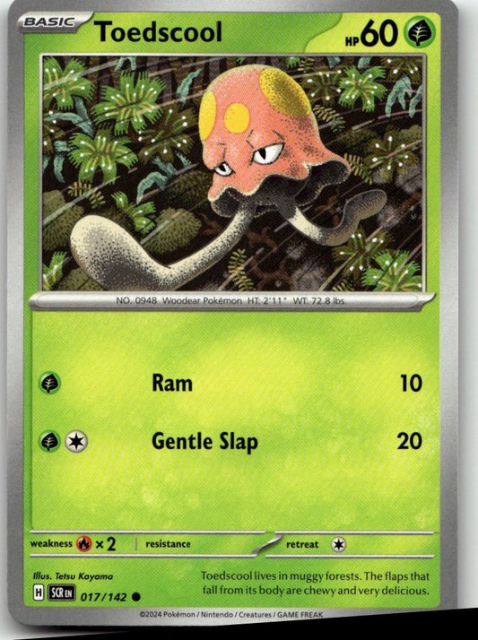 Pokémon SV07: Stellar Crown - Toedscool #017/142 - ChronicCards