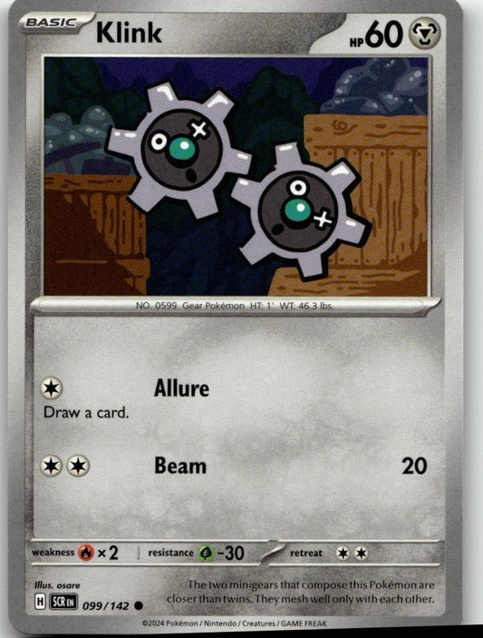 Pokémon SV07: Stellar Crown - Klink #099/142 - ChronicCards