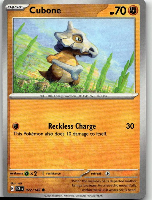 Pokémon SV07: Stellar Crown - Cubone #072/142 - ChronicCards