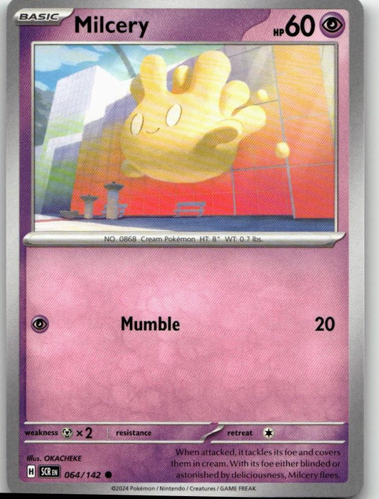 Pokémon SV07: Stellar Crown - Milcery #064/142 - ChronicCards