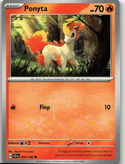 Pokémon SV07: Stellar Crown - Ponyta #019/142 - ChronicCards