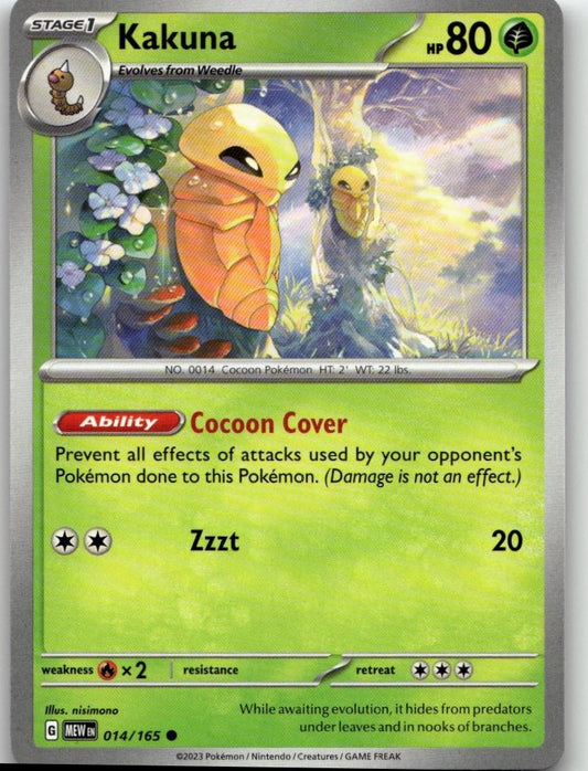 Pokémon SV: Scarlet & Violet 151 - Kakuna #014/165 - ChronicCards