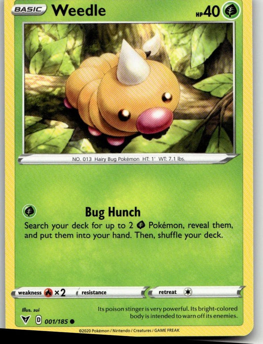 Pokémon SWSH04: Vivid Voltage - Weedle #001/185 - ChronicCards