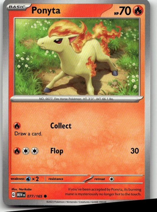 Pokémon SV: Scarlet & Violet 151 - Ponyta #077/165 - ChronicCards