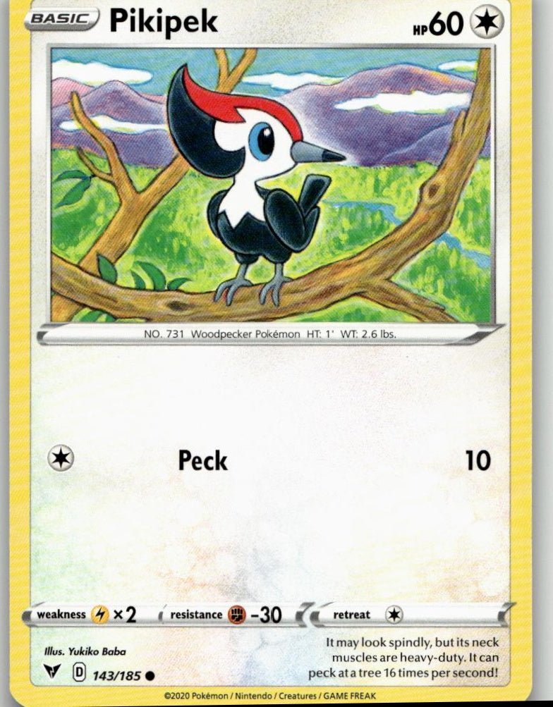 Pokémon SWSH04: Vivid Voltage - Pikipek #143/185 - ChronicCards