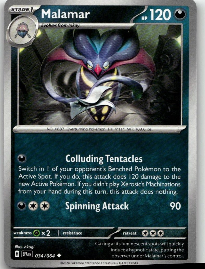 Pokémon SV: Shrouded Fable - Malamar #034/064 - ChronicCards