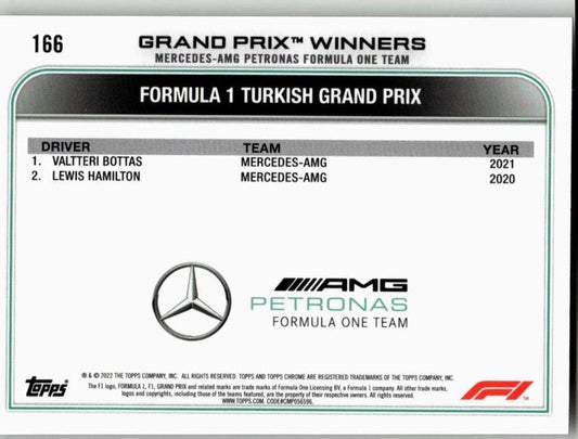 2022 Topps Chrome Formula 1 #166 Valtteri Bottas - ChronicCards