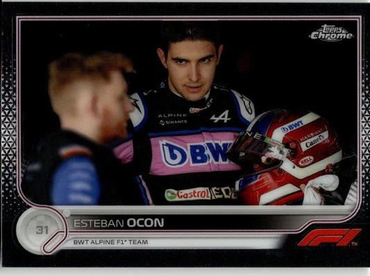 2022 Topps Chrome Formula 1 #42a Esteban Ocon - ChronicCards