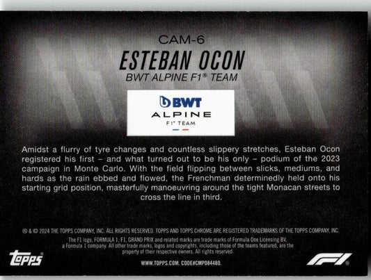 2024 Topps Chrome Formula 1 #CAM - 6 Esteban Ocon Camber - ChronicCards
