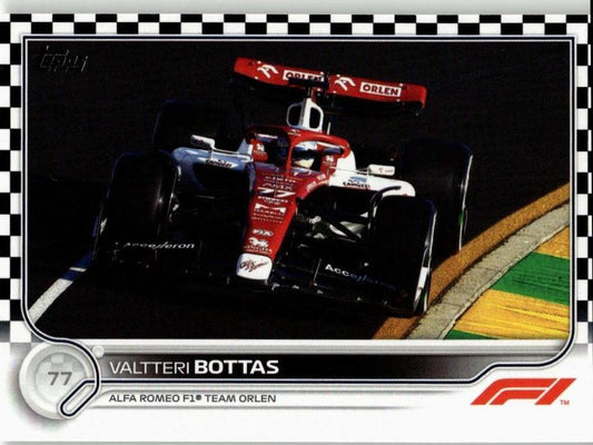 2022 Topps Formula 1 #59 Valtteri Bottas Checker Flag - ChronicCards