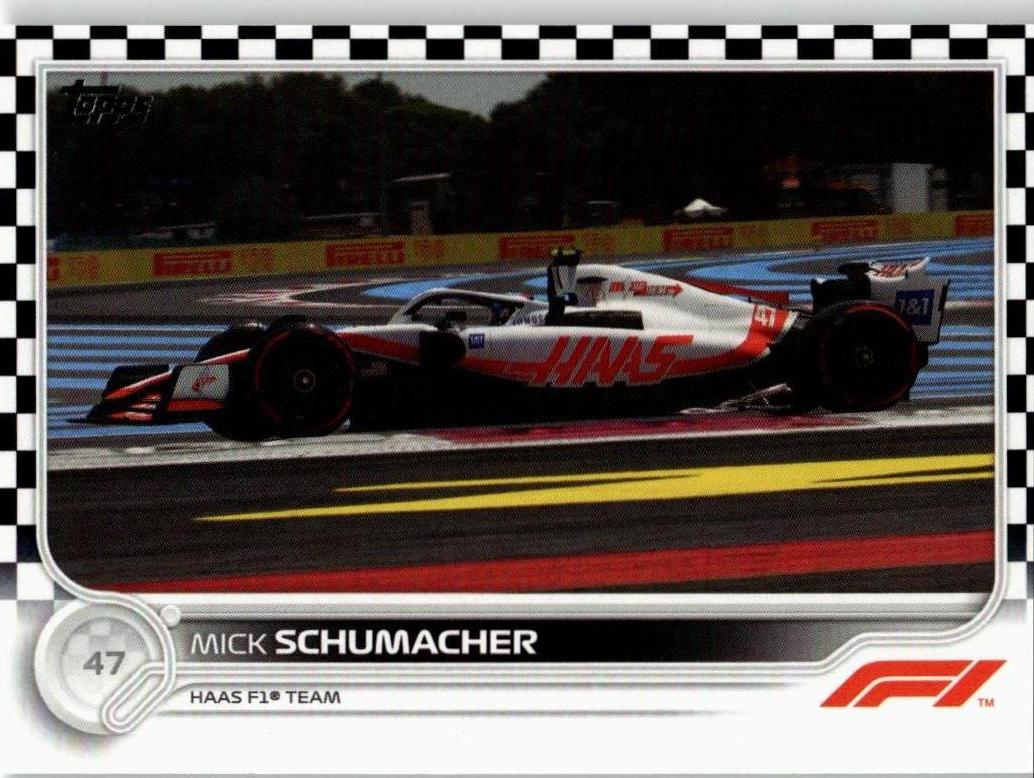 2022 Topps Formula 1 #127 Mick Schumacher Checker Flag - ChronicCards
