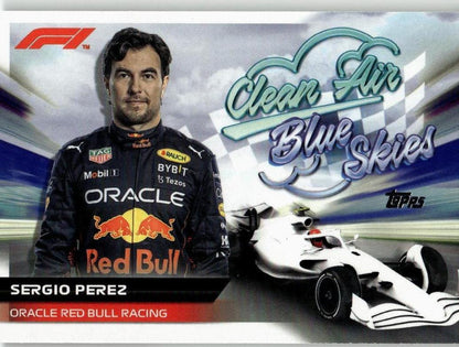 2022 Topps Formula 1 #CABS - SP Sergio Perez Clean Air, Blue Skies - ChronicCards