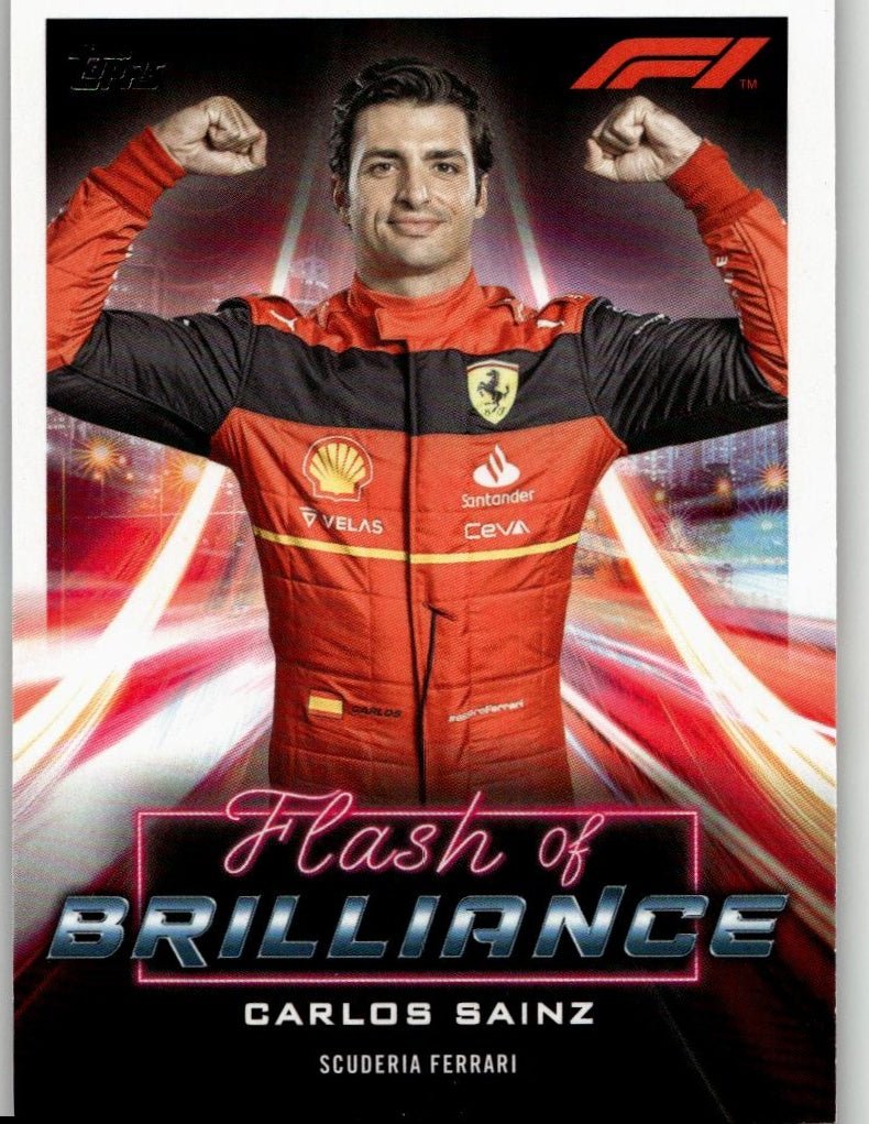 2022 Topps Formula 1 #FOB - CS Carlos Sainz Flash of Brilliance - ChronicCards