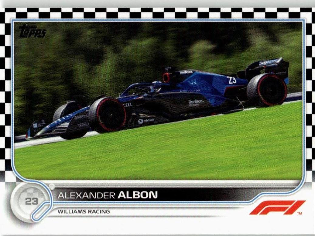 2022 Topps Formula 1 #124 Alexander Albon Checker Flag - ChronicCards