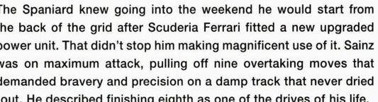 2022 Topps Formula 1 #187 Carlos Sainz - ChronicCards