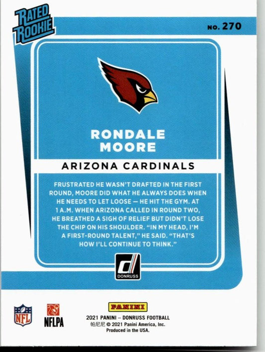 2021 Donruss #270 Rondale Moore - ChronicCards