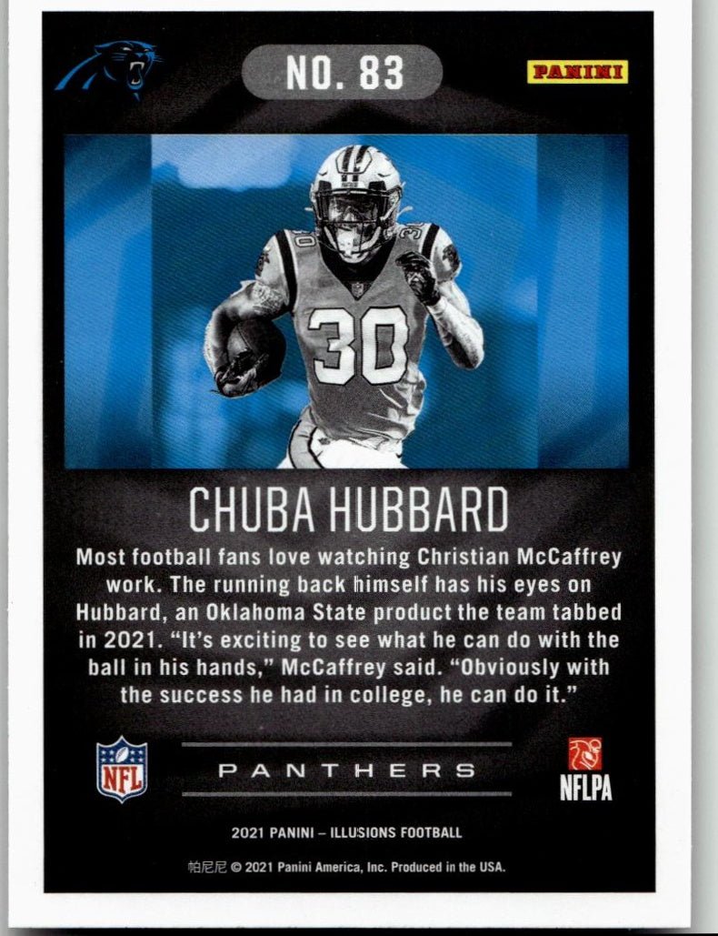 2021 Panini Illusions #83 Chuba Hubbard - ChronicCards