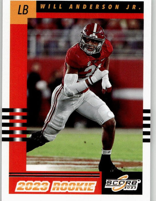2023 Score #10 Will Anderson Jr. 2003 Throwback Rookies Red - ChronicCards