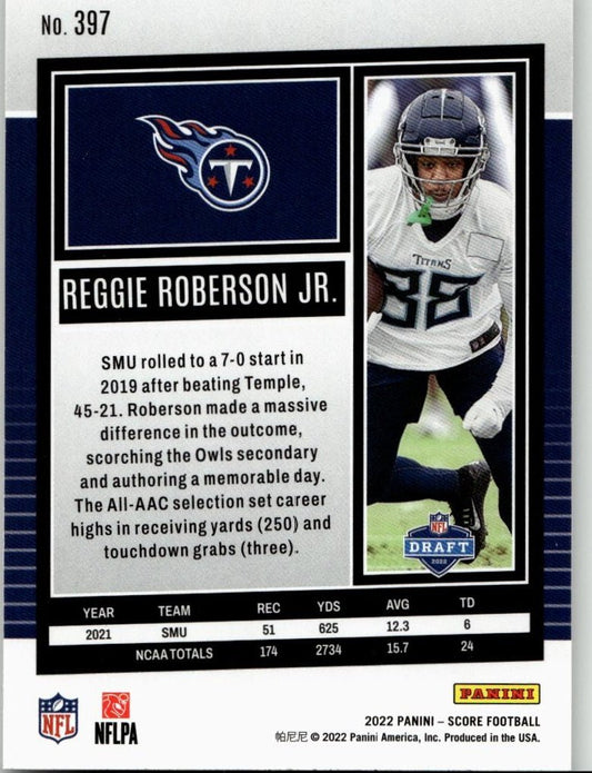 2022 Score #397 Reggie Roberson Jr. - ChronicCards