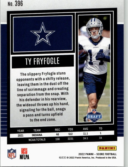 2022 Score #396 Ty Fryfogle - ChronicCards