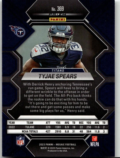2023 Panini Mosaic #369 Tyjae Spears - ChronicCards