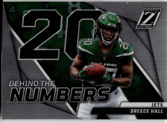 2022 Zenith #BN - BH Breece Hall Behind the Numbers - ChronicCards