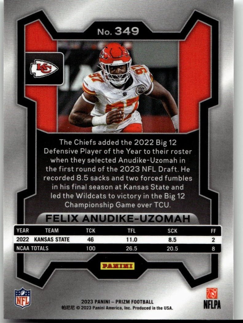 2023 Panini Prizm #349 Felix Anudike - Uzomah - ChronicCards