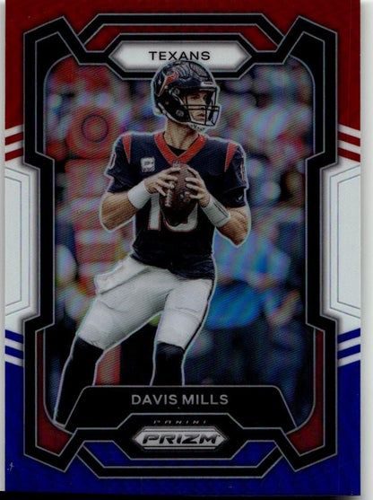 2023 Panini Prizm #117 Davis Mills Red White and Blue - ChronicCards