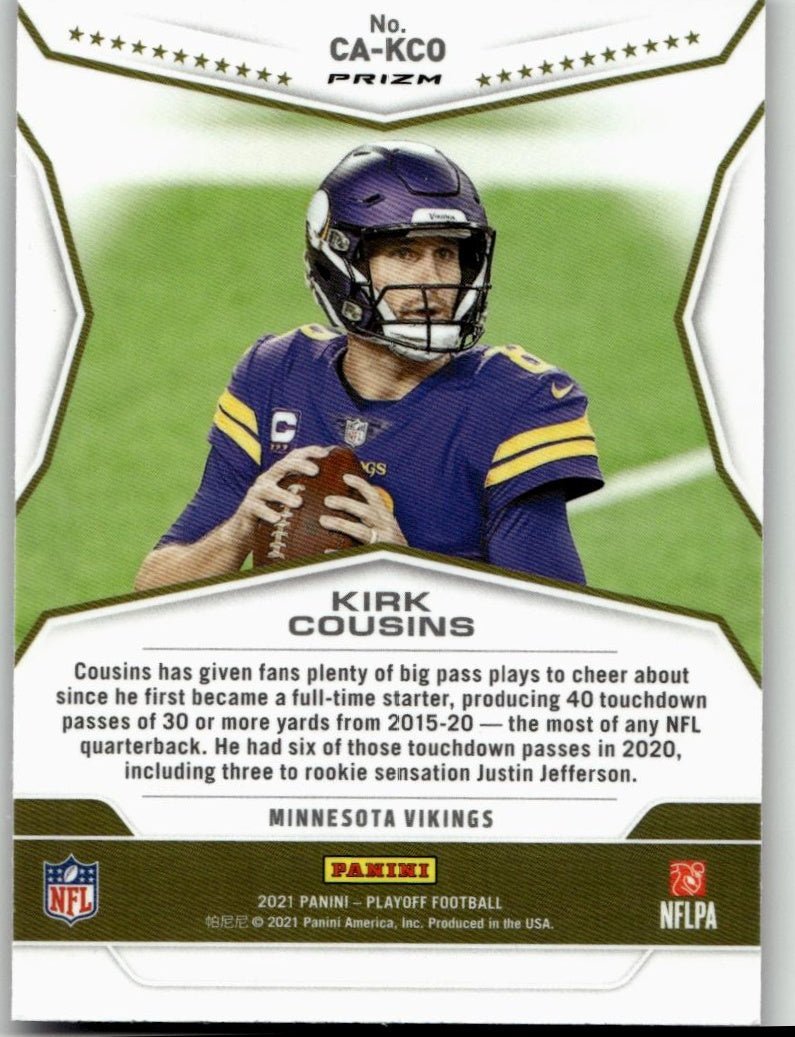 2021 Panini Playoff #CA - KCO Kirk Cousins Call to Arms - ChronicCards