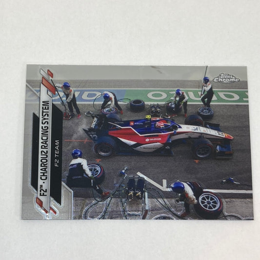 2020 Topps Chrome F2 Charouz Racing System #104 Base F1 Card