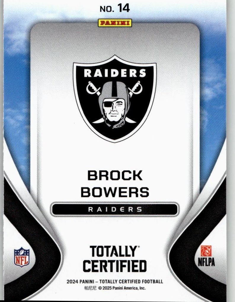 2024 Panini 2024 Panini Totally Certified Football 14 Brock Bowers - ChronicCards