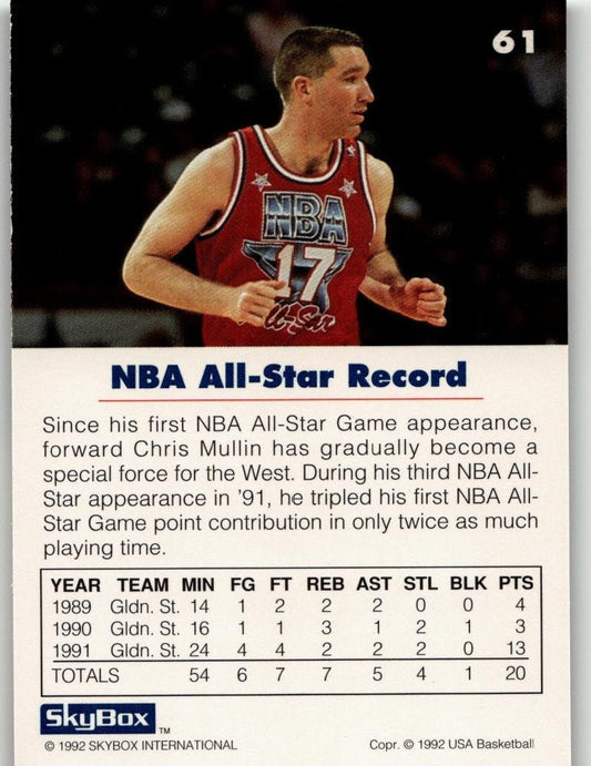 1992 SkyBox USA 61 Chris Mullin - ChronicCards